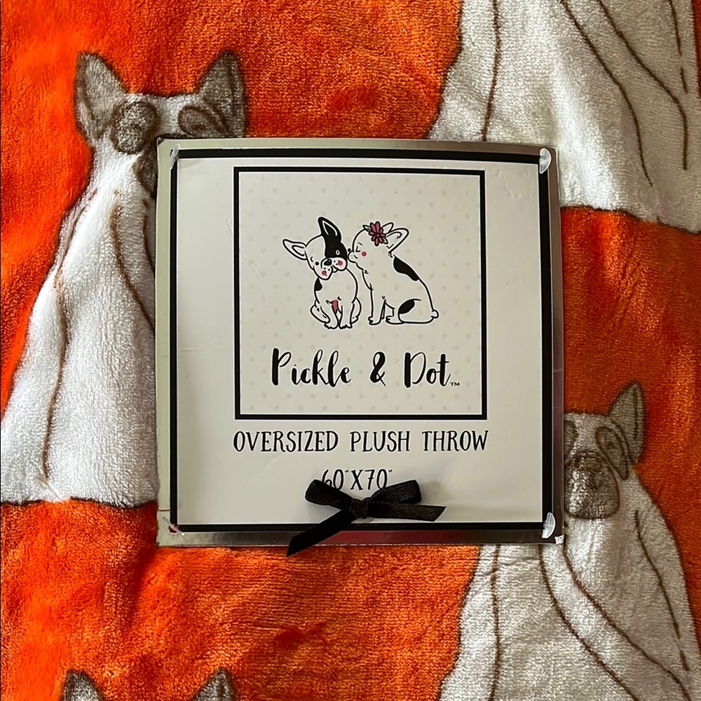 Pickle & Dot Oversized Plush Throw